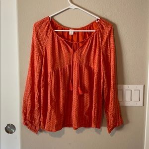 Long sleeve blouse